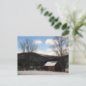 Rural Pennsylvania Barn in Winter Briefkaart (Staand voorkant)