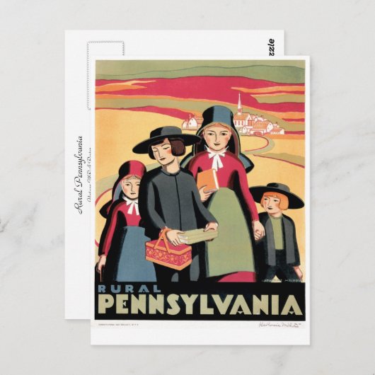 Rural Pennsylvania Briefkaart (Voorkant / Achterkant)