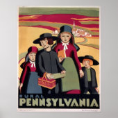 Rural Pennsylvania WPA  Art Poster Print (Voorkant)