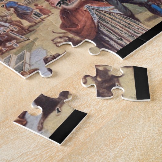 Rural Post Kantoor", Thomas_Art van Amerika Legpuzzel (Zijkant)