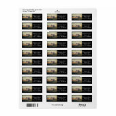 Rural prairie Primitive western country log Etiket (Full Sheet)