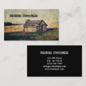 Rural prairie Primitive western country log Visitekaartje (Voorkant / Achterkant)