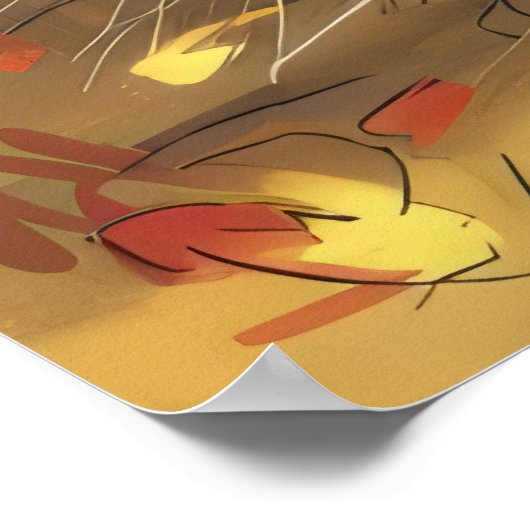 Rural Pursuit Pheasant Hunting Herfst Natuur Poster (Hoek)