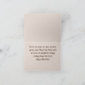 Rural Railroad Tracks Happy Birthday Kaart (Binnen)