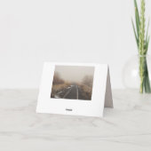 Rural Railroad Tracks Happy Birthday Kaart (Achterkant)