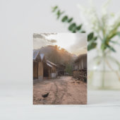 Rural Riverside Village on Mekong River, Laos Briefkaart (Staand voorkant)