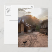 Rural Riverside Village on Mekong River, Laos Briefkaart (Voorkant / Achterkant)