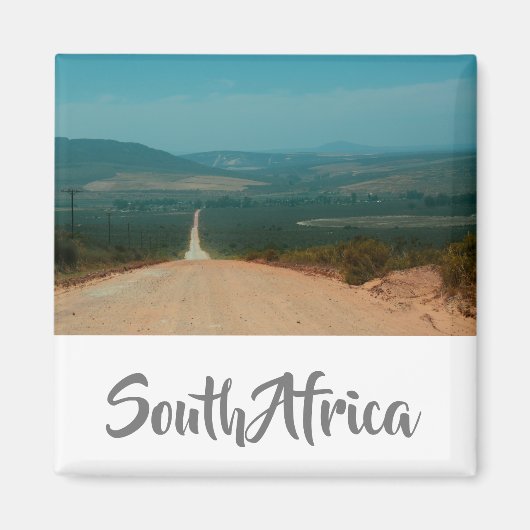 Rural Road South Africa Landscape Uitzicht Magnet (Voorkant)