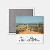 Rural Road South Africa Landscape Uitzicht Magnet (Voorkant / Achterkant)