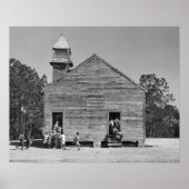 Rural Schoolhouse, 1937.  foto Poster (Voorkant)