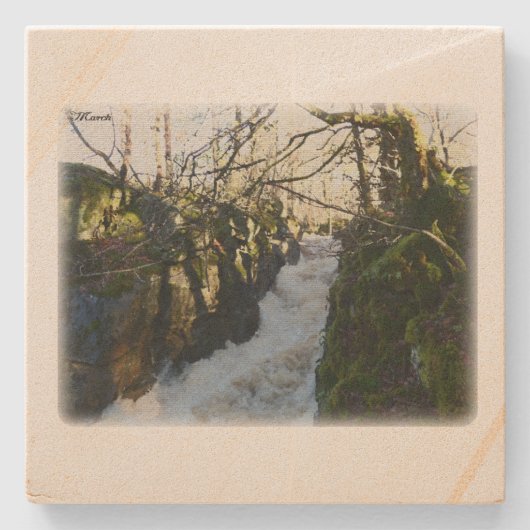 Rural Sweden March Stenen Onderzetter (Voorkant)