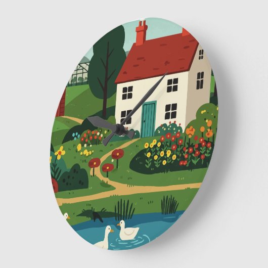 Rural town grote klok (Hoek)