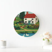 Rural town grote klok (Huis)