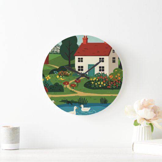 Rural town grote klok (Huis)