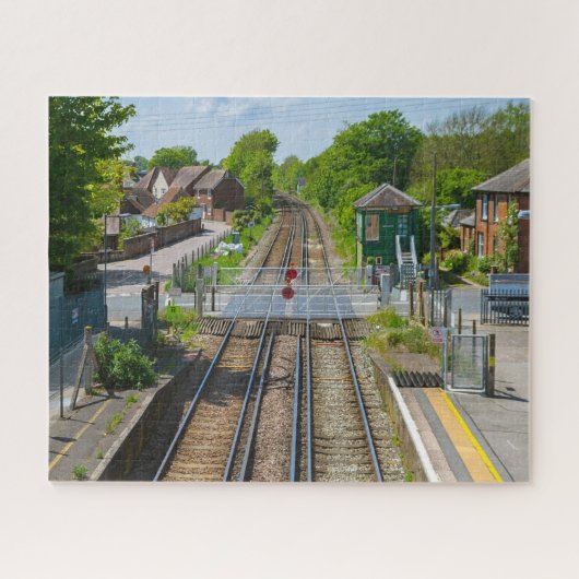 Rural Train Station Jigzaag Puzzle Legpuzzel (Horizontaal)