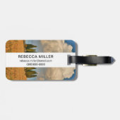 Rural Tuscany Cypress Trees Bagagelabel (Achterkant horizontaal)