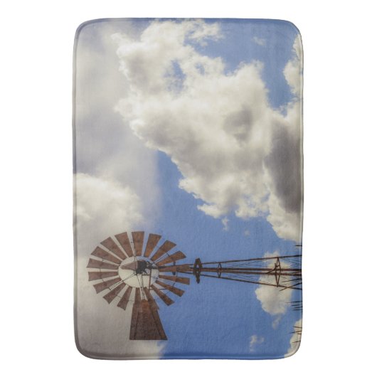 Rural Windmill Bath Mat Large (Voorkant Verticaal)
