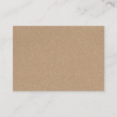 Rurale cassette huwelijkslied verzoek kraft invoeg informatiekaartje (Achterkant)