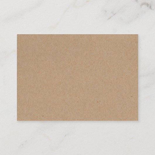 Rurale cassette huwelijkslied verzoek kraft invoeg informatiekaartje (Achterkant)