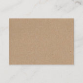 Rurale cassettehuwelijksliedverzoek Kraft-insteekk Informatiekaartje (Achterkant)