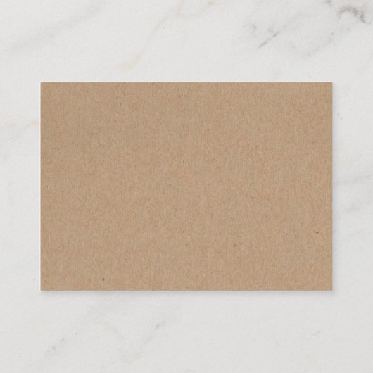 Rurale cassettehuwelijksliedverzoek Kraft-insteekk Informatiekaartje (Achterkant)