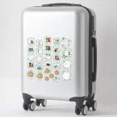 Rurale Groen Foto Trouw Planner Dagboek Tekst Sticker (Koffer)