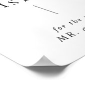 Rurale kalligrafie bubbel wensen afscheid bord poster (Hoek)