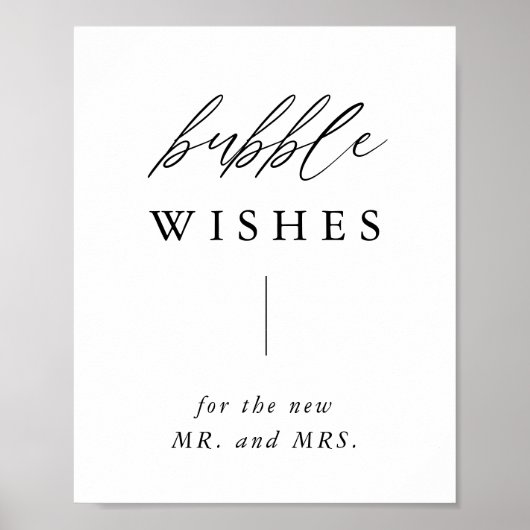 Rurale kalligrafie bubbel wensen afscheid bord poster (Voorkant)