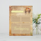 Rurale Oogst Pompoen Thanksgiving map pagina (Staand voorkant)