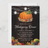 Rurale Pompoen & Fruit Thanksgiving-diner Kaart (Voorkant)