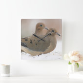 Rurend duif fotografie vierkante klok (Huis)