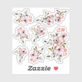Rurische Kersenbloesem Sakura Waterverf Planner Sticker (Vel)