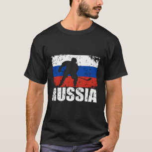 Rus Hockey Hoodie Russische Vlag Speler T-shirt