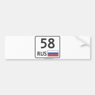 RUS. Penza. 58 Bumpersticker