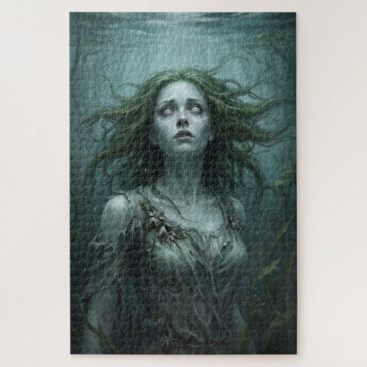 Rusalka Drijvend in Stilstaande Vijver Legpuzzel (Verticaal)