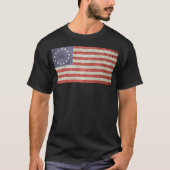Rush Betsy Ross 1776 god zegene americ T-shirt (Voorkant)