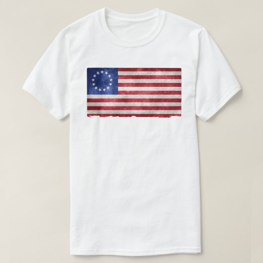 Rush Betsy Ross  1776 god zegene america T-shirt (Design voorkant)