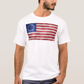 Rush Betsy Ross  1776 god zegene america T-shirt (Voorkant)