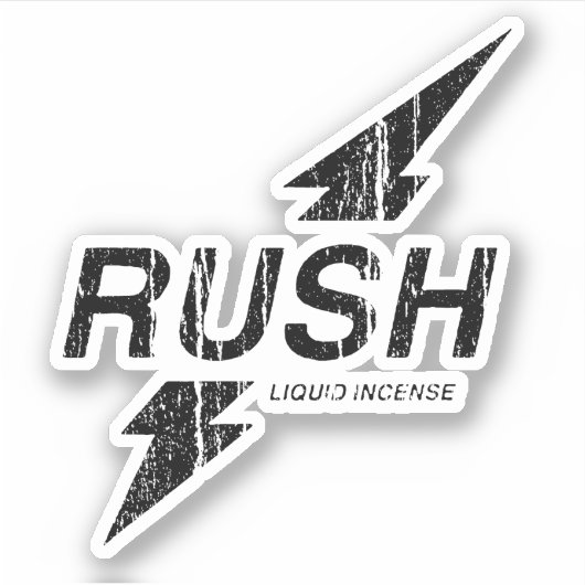 Rush Black Sticker (Voorkant)