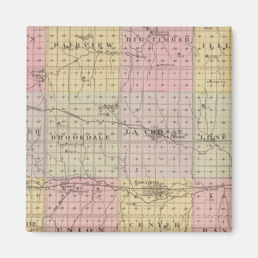 Rush County, Kansas Magneet (Voorkant)