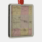 Rush County, Kansas Metalen Ornament (Rechts)
