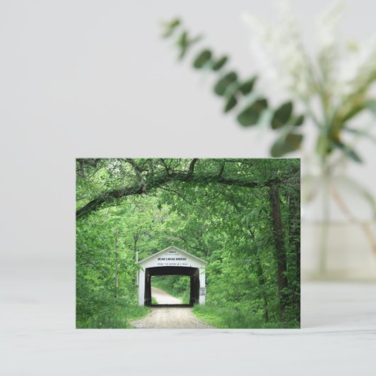 Rush Creek Bridge Briefkaart (Staand voorkant)