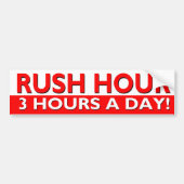 Rush Hour Bumpersticker - 3 (Voorkant)