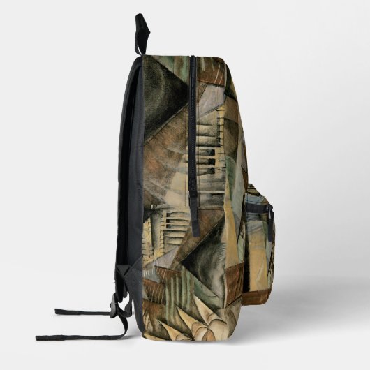 Rush Hour, New York door Max Weber, Cubisme Bedrukte Rugzak (Links)