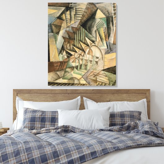 Rush Hour, New York door Max Weber,  Cubisme Canvas Afdruk (Insitu (Slaapkamer))