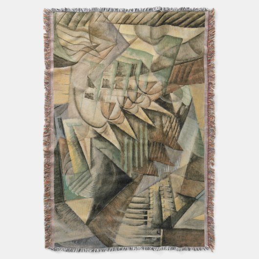Rush Hour, New York door Max Weber,  Cubisme Deken (Voorkant Verticaal)