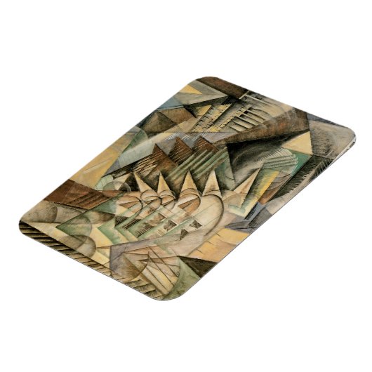 Rush Hour, New York door Max Weber,  Cubisme Magneet (Linkerzijde)