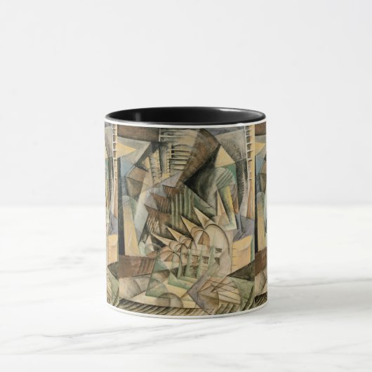 Rush Hour, New York door Max Weber,  Cubisme Mok (Midden)