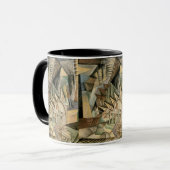 Rush Hour, New York door Max Weber,  Cubisme Mok (Voorkant links)