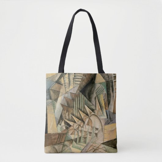 Rush Hour, New York door Max Weber, Cubisme Tote Bag (Voorkant)